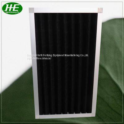 Activated Carbon with Polyester Fiber Media for Pleated Panel Air Filters