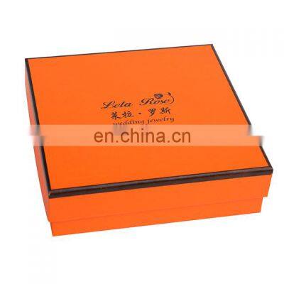 Luxury Orange Printing Paper Packing Box Custom Printed Recycled Book Gift Box photo-3