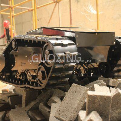 Safari-880T Rubber Tracked Robot Vehicle Tank Chassis Rubber Crawler Undercarriage photo-4