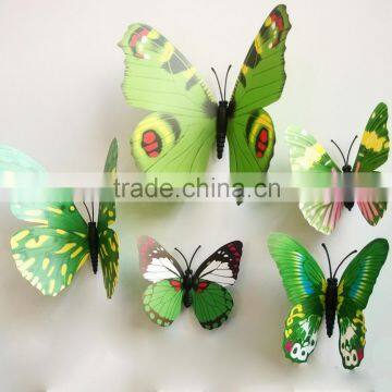 New design home decoration artificial 3d butterfly