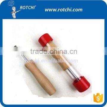 Wooden handle brush , gun cleaning brush , steel wire brush