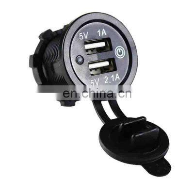 Car and motorcycle modification with touch switch 3.1 car USB charging socket