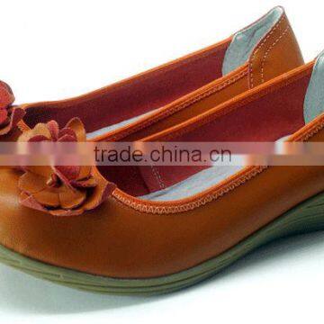 woman leather shoe