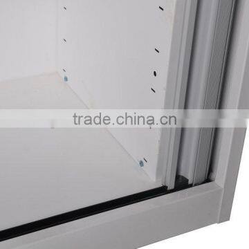 (DL-GC2) White KD Structure Sliding Glass Door Steel Filing Cabinet/Steel Storage Office Furniture File Cabinet photo-5