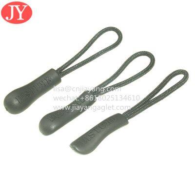 hot selling PVC zipper puller ZIP tags zipper slider cords for luggage/sportswear/suitcase