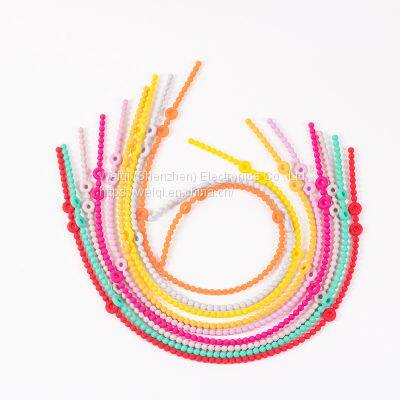 Baby Pacifier Teether Holder Straps Silicone Baby Toy Chain by Weiqi photo-4