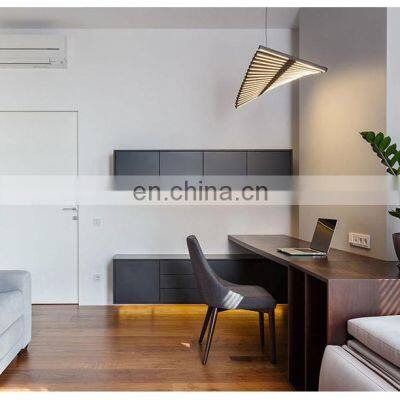 Custom Chandelier Length Iron Lights Art Restaurant Black White Hanging LED Lighting