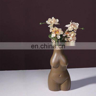 Nordic Body Vase Ins Ceramic Vases for Home Decor Craft Decoration photo-3