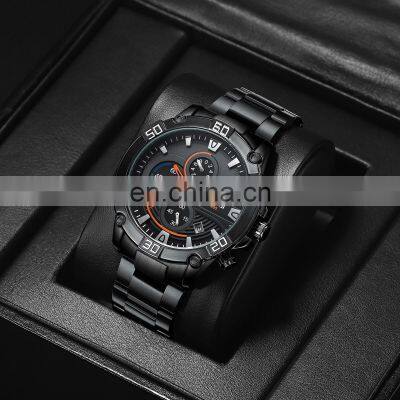 NIBOSI Mens Fashion Casual Quartz Chronograph Watches Fashion Luminous Stainless Steel Band Wristwatches for Men Custom 2524 photo-5