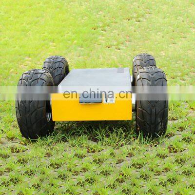 Four-wheel landing 4WD chassis suspension smart car Omni-directional movement robot chassis for sale