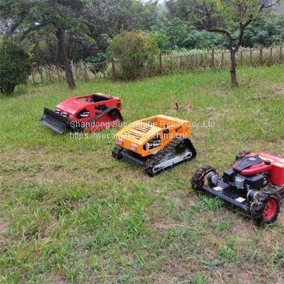 remote control track mower, China remote control slope mower price, tracked robot mower for sale