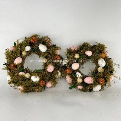 Shenyang For Star Wholesale Handmade Craft Home Decoration Door Easter Egg Wreath With Bunny photo-4
