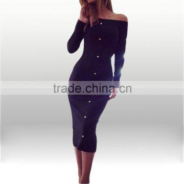 Fashion Sexy Dress Single Breasted Evening Dress Sexy Free Prom Dress photo-5