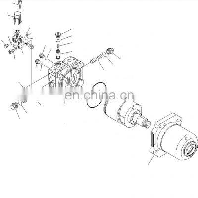 708-7H-00630 7087H00630 Bulldozer Radiator Hydraulic Drive D375A-5E0 Fan Motor For Komatsu