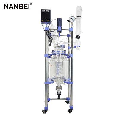 Industrial Chemical 10L Jacketed Glass Reactor Pilot Plant Reactor photo-3