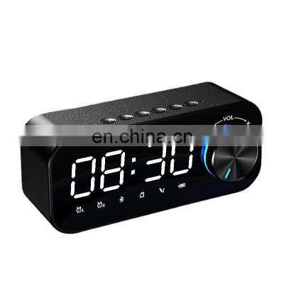 Multifunction Desk Alarm Clock Digital Led Display Wireless Bt Music Player Alarm Clock Speaker