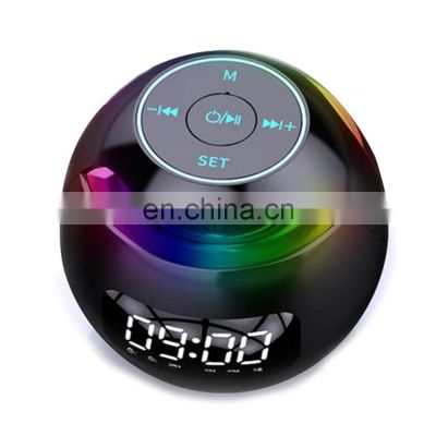 Mini Bluetooth Speaker Wireless BT Sound Box With LED Display Alarm Clock Hifi TF Card MP3 Music Play Speakers