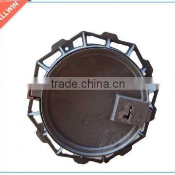 Round Cast Iron Recessed Manhole Cover and frame