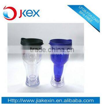 plastic beer bottle insulated beer mug with BPA free