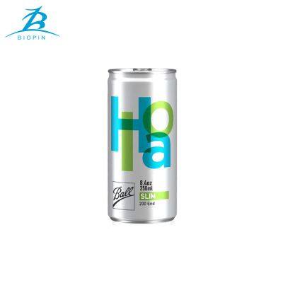 High Quality 250ml Aluminum Slim Energy Drink Cans for 200#50mm Lid photo-2