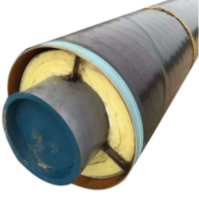 Steel jacket steel high-temperature prefabricated direct buried steam glass wool insulation and anti-corrosion steel pipe manufacturer