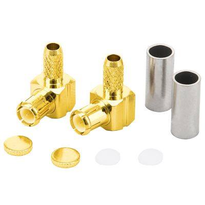 Right Angle MCX Male Coaxial Plug MCX-JW-1.5 RF Feed Cable Connector Compatible With RG316