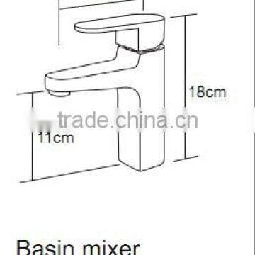 HD4901 35mm Watermark Australian Standards Quality Square Kitchen WELS Basin Flick Mixer Tap Faucet photo-2