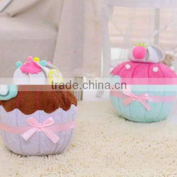 high quality custom cake plush toys cotton food toys on sale