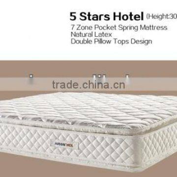 5 Stars Hotel Mattress with 7-zone Pocket Spring Mattress