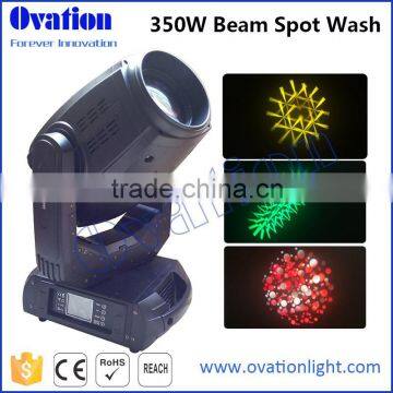350w Beam spot wash 3 in 1 moving head light