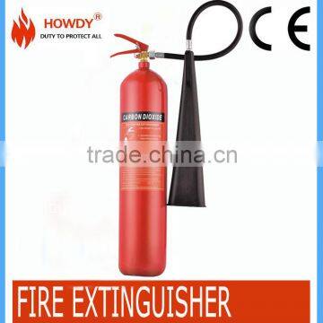 Zhejiang 7kg carbon dioxide fire extinguisher large sizes co2 fire fighting equipment with ISO approved