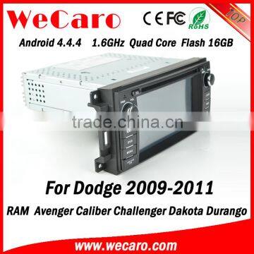 Wecaro WC-JC6235 Android 4.4.4 car dvd 1024*600 for dodge nitro touch screen radio 2009 2010 2011 Steering Wheel Control