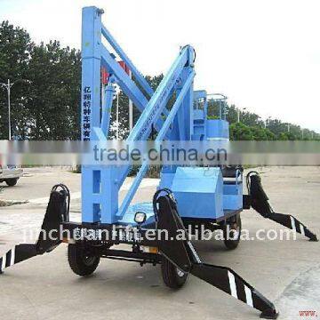 Hydraulic rotating crank lift table