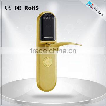 High qulity zinc alloy security digital remote control hotel door lock with lock system