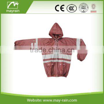 workers raincoat heavy duty/pvc two piece raincoat