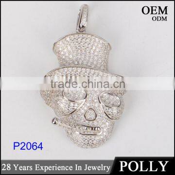 Fashion skull head magician men's necklace pendant 2016