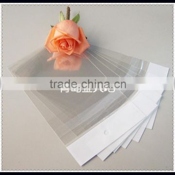 clear plastic opp bag with self adhesive seal