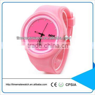 wholesales cheap debossed silicone bracelet silicone sanda watch