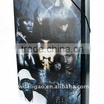 Famous Stars Color Art Paper Desktop File Box for Office Stationery Cardboard A4 or FC Size
