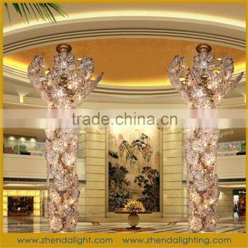 Modern Project Light Large Chandelier Top Crystal Led Star Ceiling Light Fixture photo-2