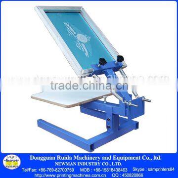 NS101 Manual Desk Top 1 Color 1 Station Adjustable Simply Silk Screen Printing Machine for Flat Surface Objects photo-3