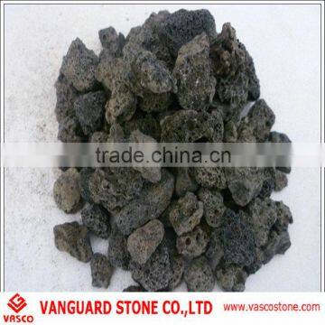 Grey lava rock stone