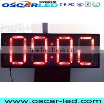 gas led display sign 12 inch 8 inch 7segment led digit clock led screen gas station price led board display sign