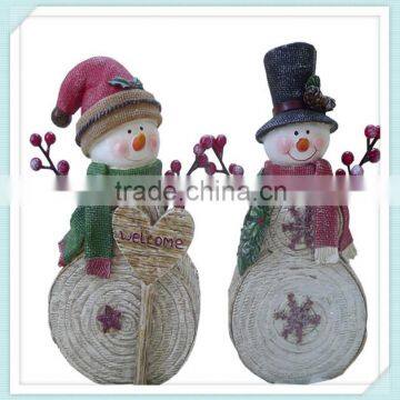 christmas craft resin snowman figurine