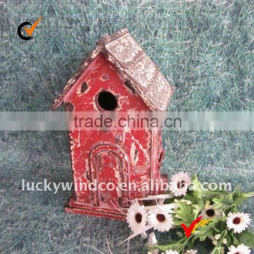 Antique decorative solid wood birdhouse