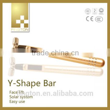 24K gold Y shape bar face lifting massager