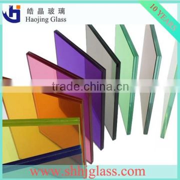 clear tinted low-e high quality laminated glass price/color tempered laminated glass panel