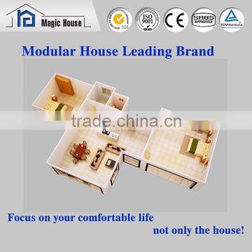 Low Cost Movable New Stype Steel Villa Prefabricated House for Sale in photo-3