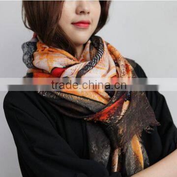 2016 New Fashion Scarves Women Winter Brand cachecol Gradual Foulard Femme Designer Cotton shawls cashmere scarf