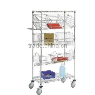 High quality stainless steel wire metal shelves manufacture in China